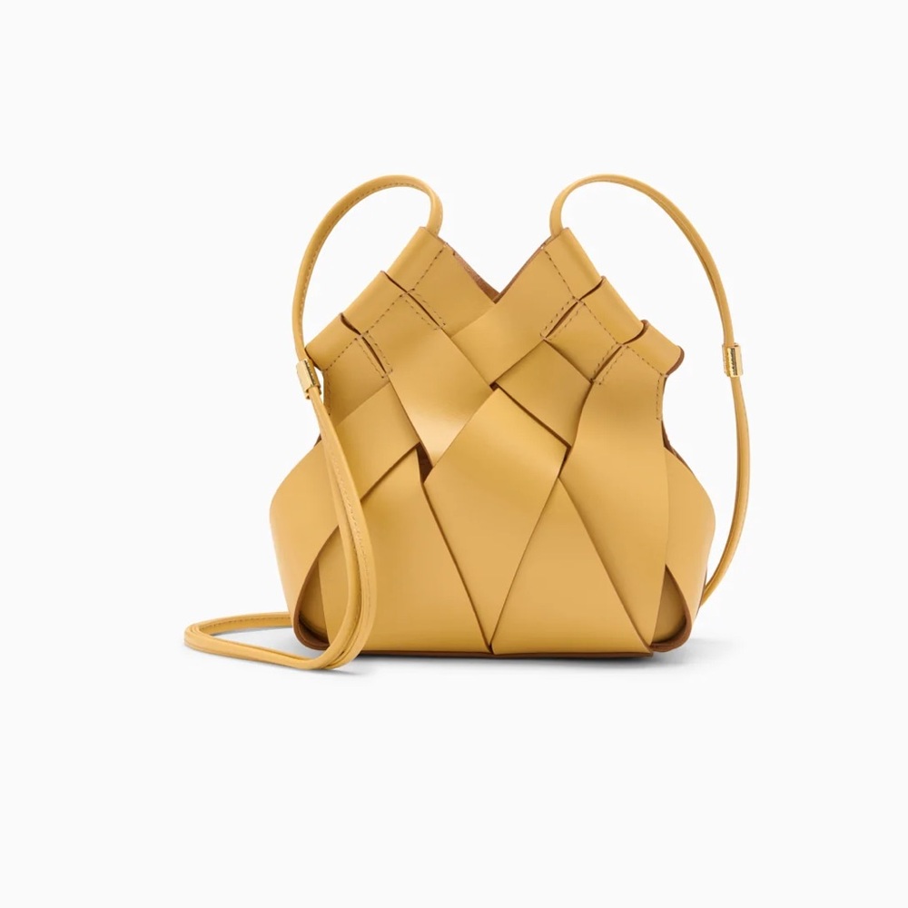 Ulla Johnson Charlotte Crossbody Yellow Lotus Leather Bag NWT